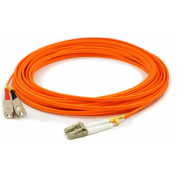 AddOn 12m LC (Male) to SC (Male) Yellow OS2 Duplex Fiber OFNR (Riser-Rated) Patch Cable