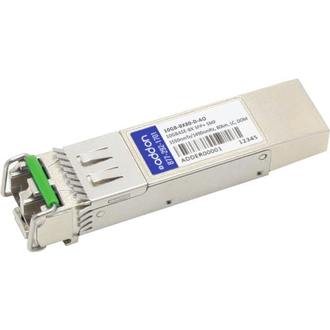 AddOn Enterasys 10GB-BX80-D Compatible TAA Compliant 10GBase-BX SFP+ Transceiver (SMF, 1550nmTx/1490nmRx, 80km, LC, DOM)