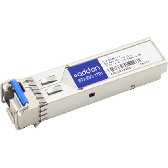 AddOn Alcatel-Lucent Nokia 3HE08313BA Compatible TAA Compliant 1000Base-BX 2-Channel SFP Transceiver (SMF, 1310nmTx/1490nmRx, 10km, LC, DOM)