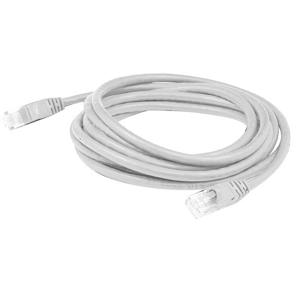 AddOn 12ft RJ-45 (Male) to RJ-45 (Male) White Cat6 Straight UTP PVC Copper Patch Cable