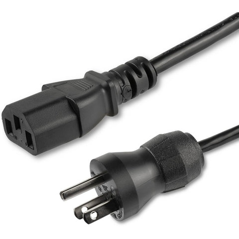 StarTech.com 10ft (3m) Hospital Grade Power Cord, 18AWG, NEMA 5-15P to C13, 10A 125V, Green Dot Medical Power Cable, Monitor Power Cable