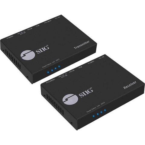 SIIG 4K HDMI HDBaseT Extender Over Single Cat5e/6 with RS-232, IR & PoC - 100m
