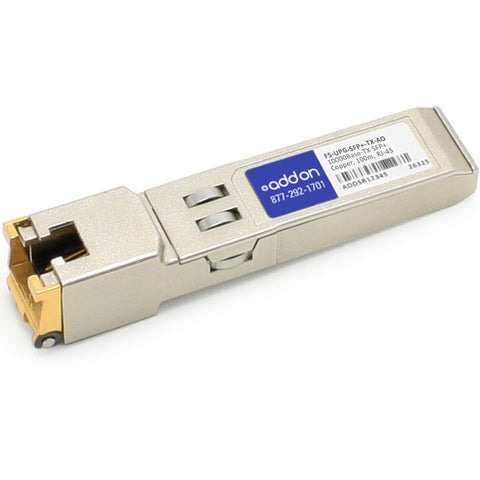 AddOn F5 Networks F5-UPG-SFP+-TX Compatible TAA Compliant 100/1000/10000Base-TX SFP+ Transceiver (Copper, 30m, RJ-45)