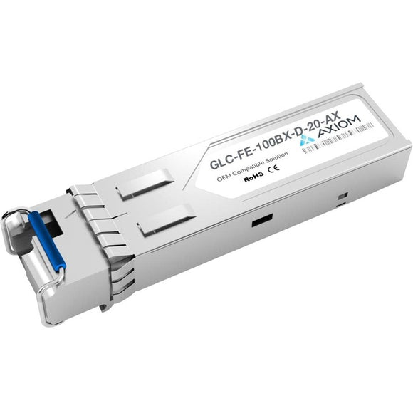 Axiom 100BASE-BX20-D SFP Transceiver for Cisco - GLC-FE-100BX-D-20 (Downstream)