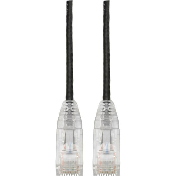 Tripp Lite Cat6 UTP Patch Cable (RJ45) - M/M, Gigabit, Snagless, Molded, Slim, Black, 3 ft.