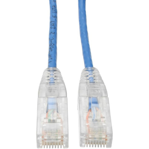 Tripp Lite Cat6 UTP Patch Cable (RJ45) - M/M, Gigabit, Snagless, Molded, Slim, Blue, 15 ft.