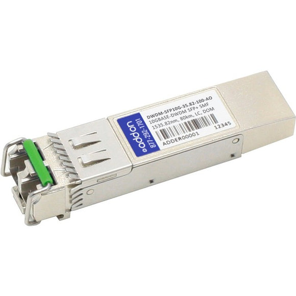 AddOn Cisco DWDM-SFP10G-35.82 Compatible TAA Compliant 10GBase-DWDM 100GHz SFP+ Transceiver (SMF, 1535.82nm, 100km, LC, DOM)