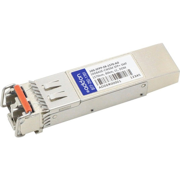 Brocade (Formerly) 10G-SFPP-ZR-1570 Compatible TAA Compliant 10GBase-CWDM SFP+ Transceiver (SMF, 1570nm, 80km, LC, DOM)