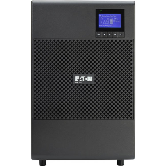 Eaton 9SX 3000VA 2700W 120V Online Double-Conversion UPS - Hardwired In/Out, Cybersecure Network Card Option, Extended Run, Tower