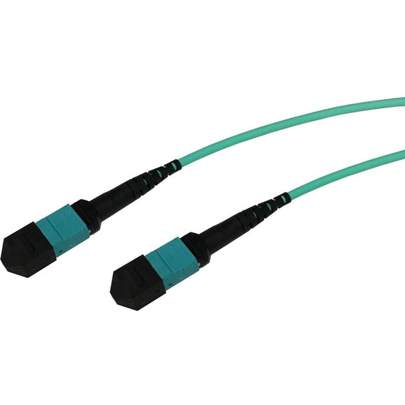 MTP?/MPO-Female to MTP?/MPO-Female Aqua Multimode OM4 50/125?m Cross-Over (Method B) 2 Meter Cable Assembly for 40G/100G QSFP+/QSFP28 Applications