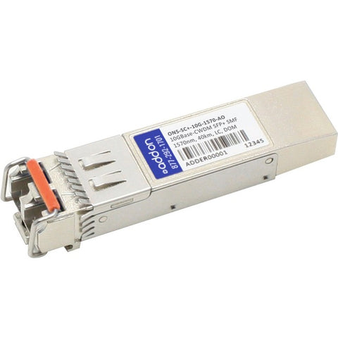 AddOn Cisco ONS ONS-SC+-10G-1570 Compatible TAA Compliant 10GBase-CWDM SFP+ Transceiver (SMF, 1570nm, 40km, LC, DOM)