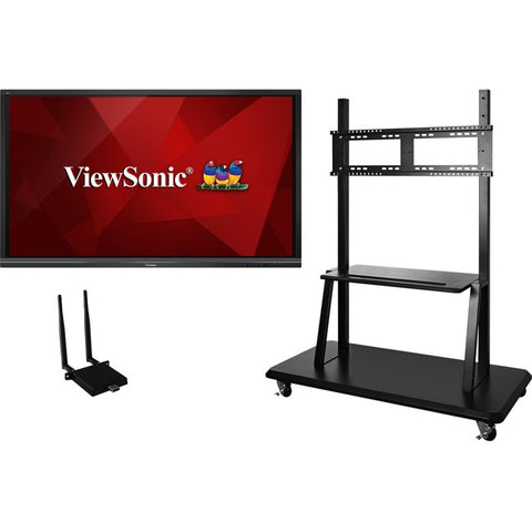 ViewSonic IFP7550-E2 - 75" ViewBoard 4K Ultra HD Interactive Flat Panel Bundle