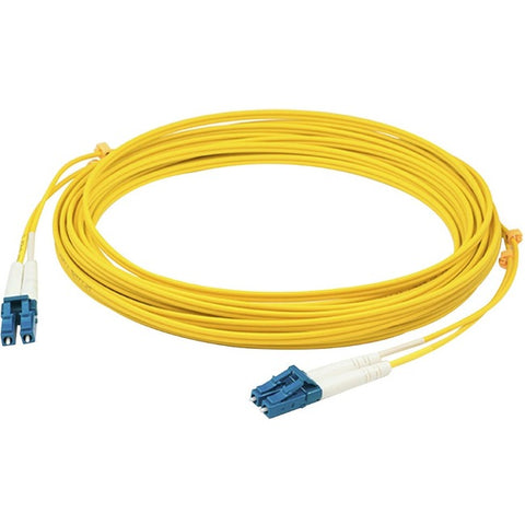 AddOn 14m LC (Male) to LC (Male) Yellow OS2 Duplex Fiber OFNR (Riser-Rated) Patch Cable