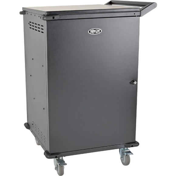 Tripp Lite 45-Port AC Charging Cart Storage Station Chromebook Laptop Tablet Black