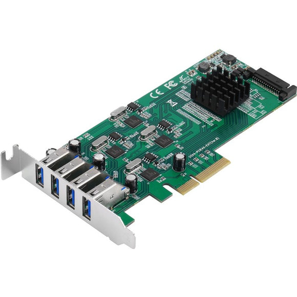 SIIG 4 Port SuperSpeed USB 3.0 PCIe Card - Quad Core