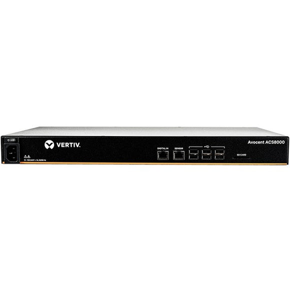 Vertiv Avocent 16-port ACS8000 Console System with single AC Power Supply, non-TAA