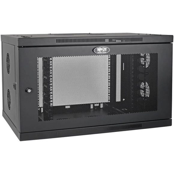 Tripp Lite 9U Wallmount Rack Enclosure Server Cabinet Wide Cable Management