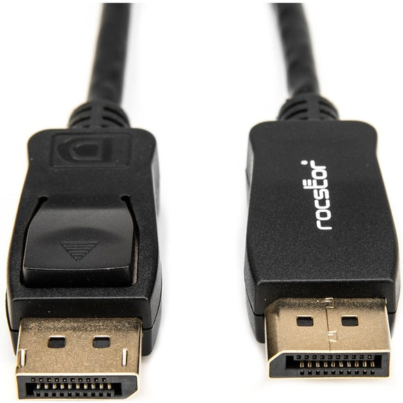Rocstor Premium 15ft / 5m DisplayPort 1.2 Cable M/M - DisplayPort 4k - DisplayPort Male Digital Audio/Video - 15ft - Black- DP TO DP Cable 4Kx2K
