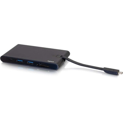 C2G USB C Dock with HDMI, VGA, Ethernet, USB, SD & Power Delivery up to 100W
