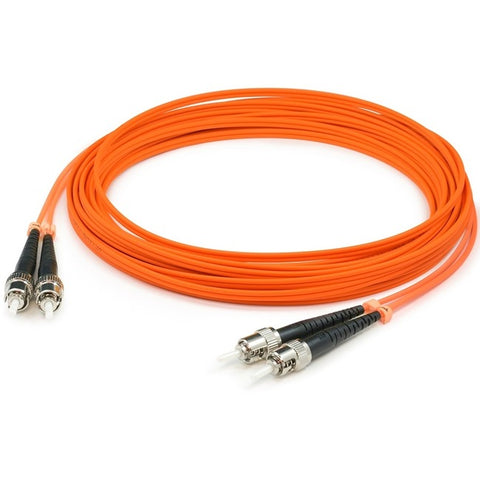 AddOn 10m ST (Male) to ST (Male) Orange OM2 Duplex Fiber OFNR (Riser-Rated) Patch Cable