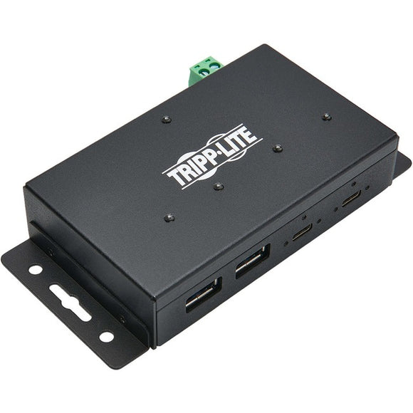 Tripp Lite USB Hub 4-Port Industrial 2 USB C & 2 USB-A USB 3.1 Gen 2 10Gbps