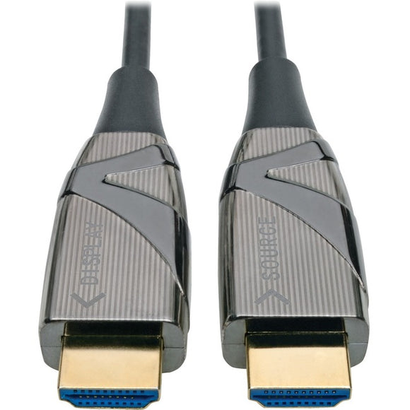 Tripp Lite High-Speed HDMI Cable HDMI 2.0 Fiber AOC 4K@60Hz Black M/M 100M