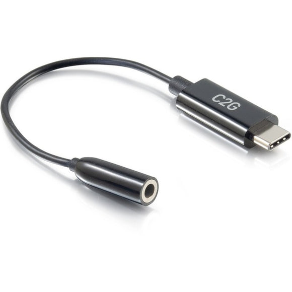 C2G USB C to AUX 3.5mm Audio Adapter Converter - USB Type-C