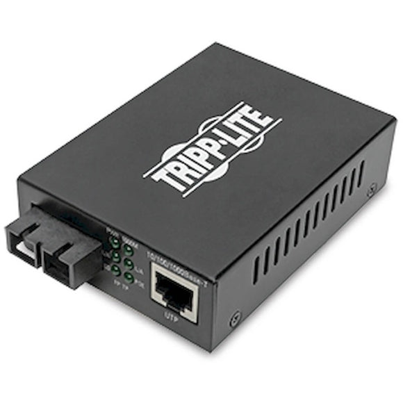 Tripp Lite SC Multimode Fiber to Gbe Media Converter POE+ 10/100/1000 550M