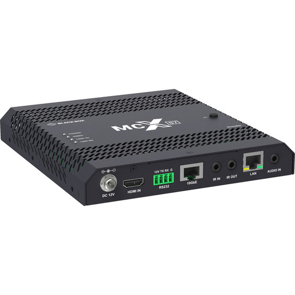 Black Box MCX S7 4K60 Network AV Encoder - HDCP 2.2, HDMI 2.0, 10-GbE Copper