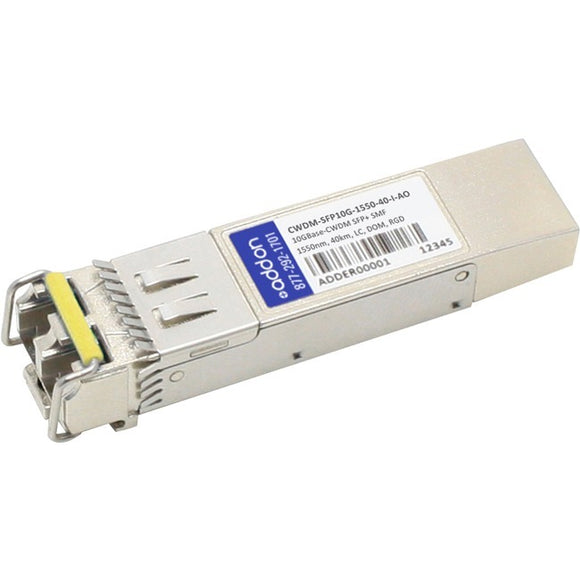 AddOn Cisco CWDM-SFP10G-1550-40-I Compatible TAA Compliant 10GBase-CWDM SFP+ Transceiver (SMF, 1550nm, 40km, LC, DOM)