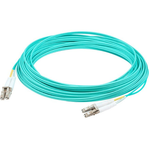 AddOn 7m LC (Male) to LC (Male) Straight Aqua OM4 Duplex LSZH Fiber Patch Cable