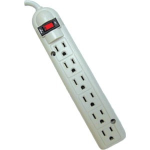 Weltron 6-outlet Surge Protector Power Strip 15f