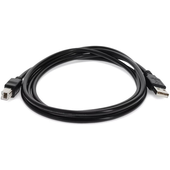 AddOn 3ft USB 2.0 (A) Male to USB 2.0 (B) Male Black Cable