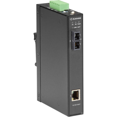 Black Box LGC280 Series Gigabit Industrial Media Converter - Single-Mode SC