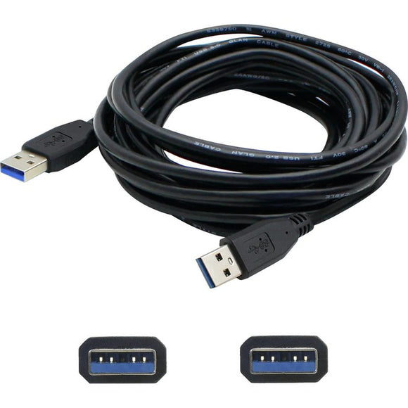 AddOn 1ft USB 3.0 (A) Male to USB 3.0 (B) Male Black Cable