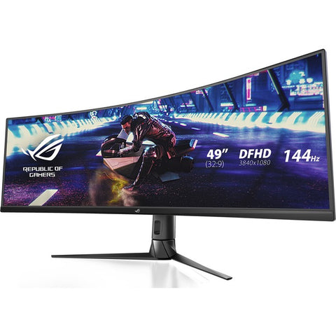 Asus ROG Strix XG49VQ 49" Double Full HD (DFHD) Curved Screen WLED Gaming LCD Monitor - 32:9 - Black