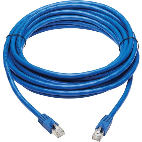 Tripp Lite Cat6a Patch Cable F/UTP Snagless w/ PoE 10G CMR-LP Blue M/M 20ft