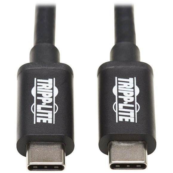 Tripp Lite Thunderbolt 3 Cable 40 Gbps Passive 5A 100W PD 4K USB C M/M 0.5M