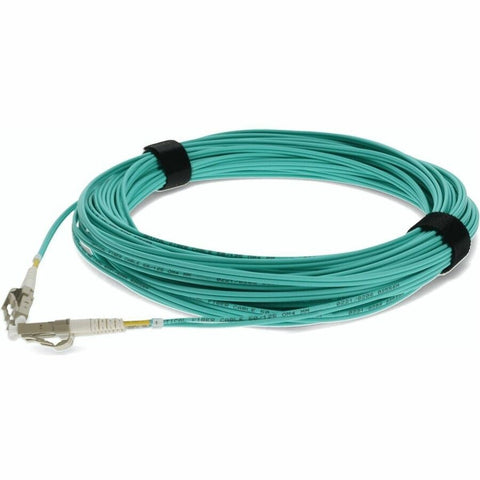 AddOn 16m LC (Male) to LC (Male) Straight Aqua OM4 Duplex OFNR (Riser-Rated) Fiber Patch Cable