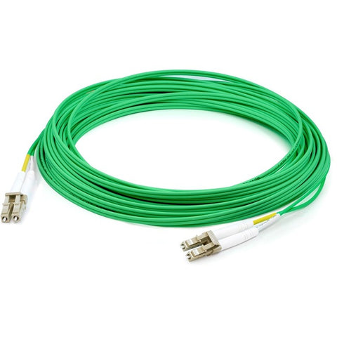 AddOn 2m LC (Male) to LC (Male) Green OM3 Duplex Fiber OFNR (Riser-Rated) Patch Cable
