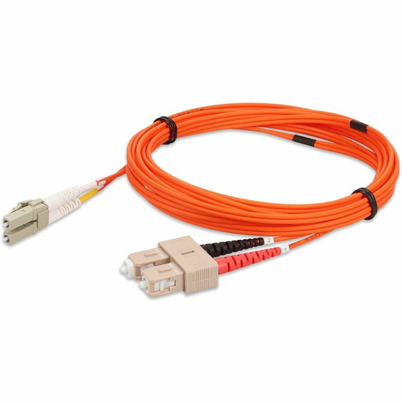 AddOn 3m SC (Male) to LC (Male) Orange OM1 Duplex LSZH Fiber Patch Cable