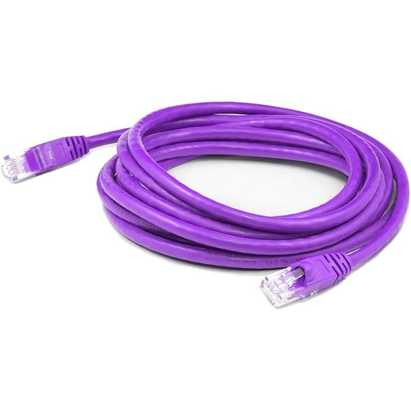 AddOn 7ft RJ-45 (Male) to RJ-45 (Male) Straight Purple Cat6A UTP PVC Copper TAA Compliant Patch Cable