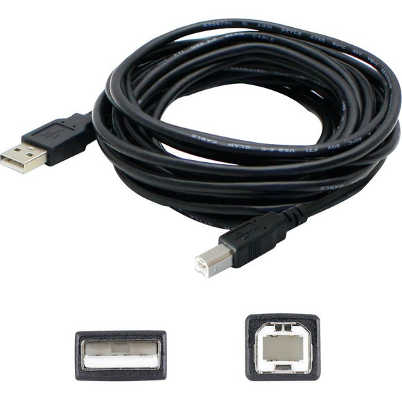 AddOn 3ft USB 2.0 (A) Male to Mini-USB 2.0 (B) Male Black Cable