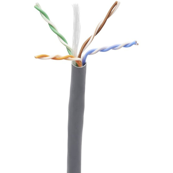 Tripp Lite Cat6 Bulk Ethernet Cable 100W High-Power PoE & PoE++ 23 AWG Gray 1000ft