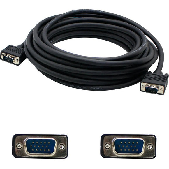 AddOn 35ft VGA Male to VGA Male Black Cable For Resolution Up to 1920x1200 (WUXGA)