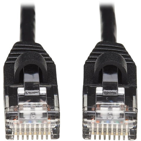 Tripp Lite Cat6a 10G Snagless Molded Slim UTP Network Patch Cable (M/M), Black, 15 ft.