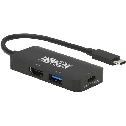 Tripp Lite USB C Multiport Adapter 4K HDMI 4:4:4 USB-A USB C PD Charging