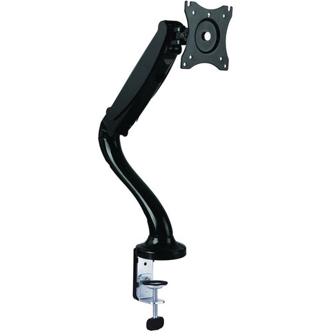 SIIG Full-Motion Gas Spring Single Monitor Desk Mount 13" to 27" - Black