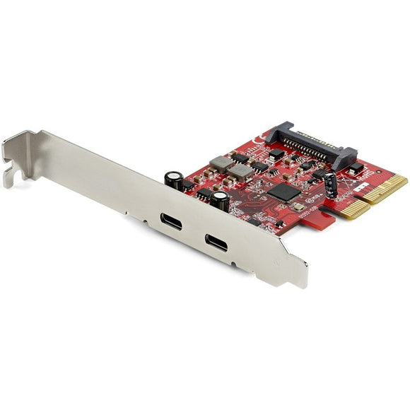 StarTech.com 2-port 10Gbps USB C PCIe Card Adapter - USB 3.1 Gen 2 Type-C PCI Express Expansion Add-On Card - Windows, macOS, Linux