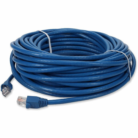 AddOn 100ft RJ-45 (Male) to RJ-45 (Male) Straight Blue Cat6 UTP PVC Copper Patch Cable